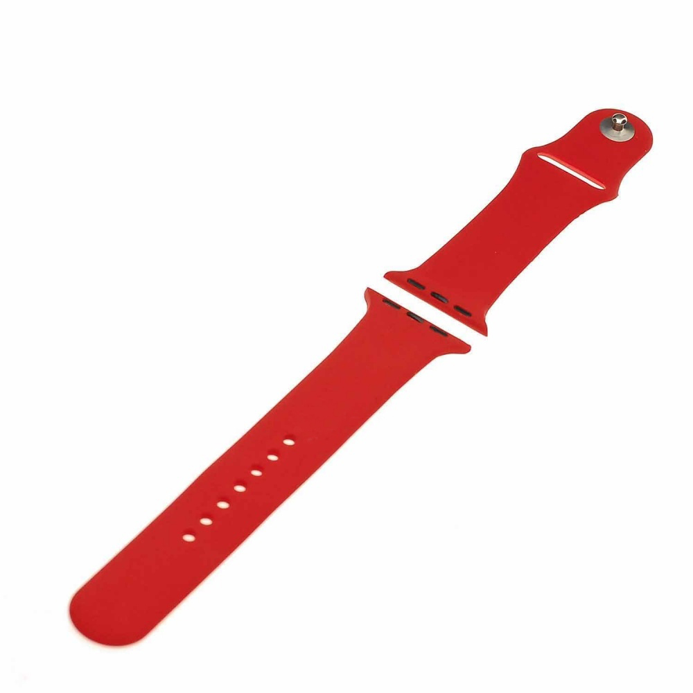 Ремешок силиконовый для Apple Watch красный_2