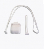 Чехол для AirPods-AirPods 2 на веревочке белый