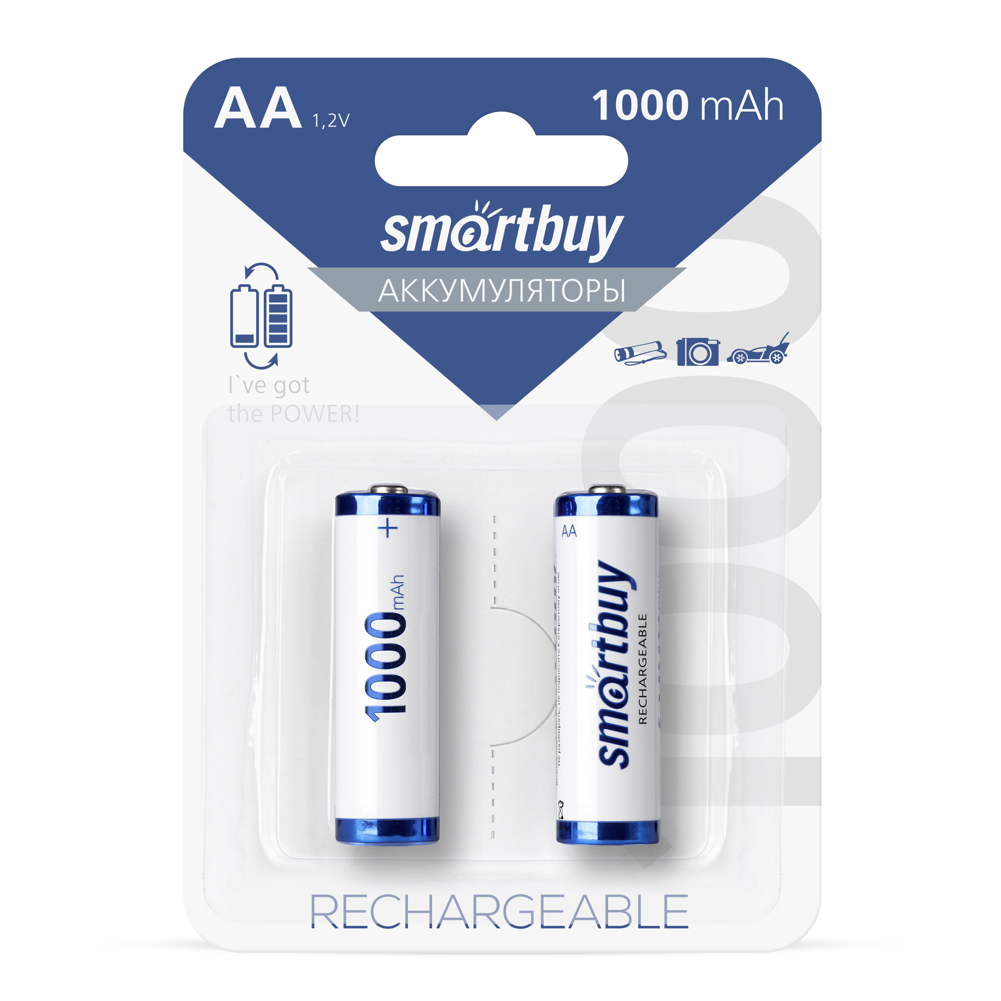 Аккумулятор SmartBuy NiMh AA_2BL 1000mAh 2 шт_2