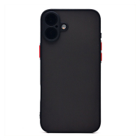 Чехол PC041 для iPhone 16 Plus силиконовый черный 001